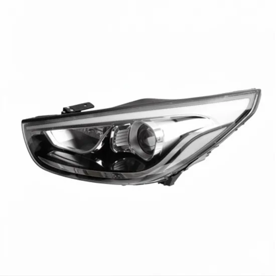 Faruri HYUNDAI ix35 / TUCSON 2009-> Far reglaj electric cu Daylight LED (cu ornament cromat) (E) (DEPO) STANGA Perioada 2009 2010 2011 2012 2013 2014