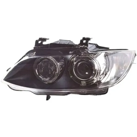 Far stanga BMW 3 Cabriolet E93 2006->2013 perioada 2007 2008 2009 2010 2011 2012 2013 pana la an de fabricatie 01/2010, cu motor reglaj, fara unitate de control Xenon, fumuriu, semnal transparent, pentru vehicule cu lumini xenon, cu reglaj distanta iluminare automat, adaptiv, cu bec D1S/H3 cu bec H8,