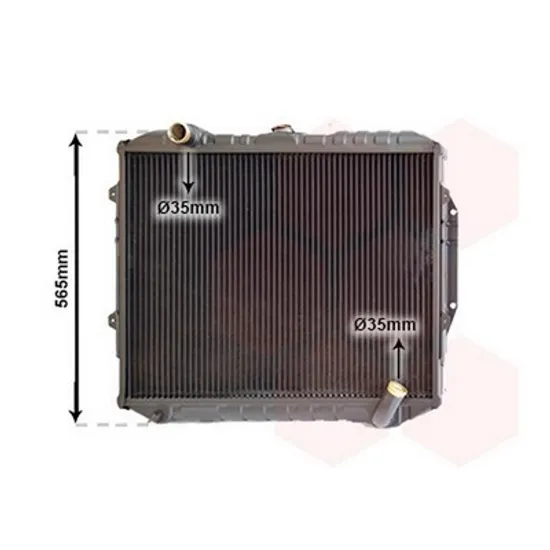 Radiator Motor MITSUBISHI PAJERO 2 1990->2000 Radiator apa pentru 2,5TDi CV manuala/automata cu/fara aer conditionat 45x59,8x5,3 COPPER Perioada 1990 1991 1992 1993 1994 1995 1996 1997 1998 1999 2000