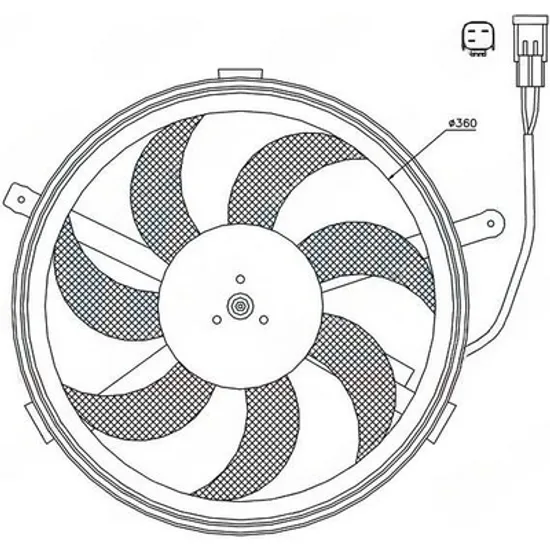 Ventilator Motor MINI MINI COOPER R56 2006->2013 Ventilator (S) (3PIN) Perioada 2011 2012 2013 2014 2015 2016 2017