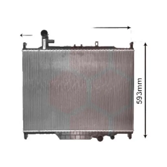 Radiator apa LAND ROVER DISCOVERY 4 2009->2018 pentru 3.0 SDV6 4x4, 3.0 SDV6 SE 4x4, perioada 2009 2010 2011 2012 2013 2014 2015 2016 2017 2018