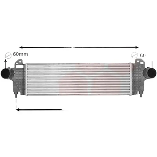 Intercooler IVECO DAILY 5 2011->2014 pentru 35C17 V, 35S17 V, 40C17 V, 45C17 V, 50C17 V, 60C17 V, perioada 2011 2012 2013 2014