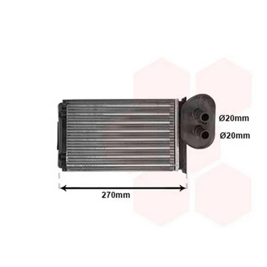 Radiator Incalzire VW TRANSPORTER T4 1990->2003 Calorifer M cu aer conditionat 235x157 Perioada 1990 1991 1992 1993 1994 1995 1996 1997 1998 1999 2000 2001 2002 2003