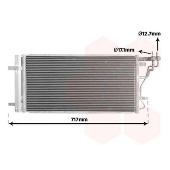 Radiator Aer Conditionat HYUNDAI KONA 2017->2023 Radiator aer conditionat 1.0-1.6 T-GDi benzina - 1.6 CRDi diesel (560x304x16) Perioada 2017 2018 2019 2020 2021 2022