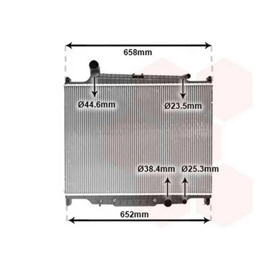 Radiator Motor LAND ROVER RANGE ROVER SPORT 1 2005->2013 Radiator apa 3.6 TD diesel AUTOM. (495x680) Perioada 2005 2006 2007 2008 2009 2010 2011 2012 2013