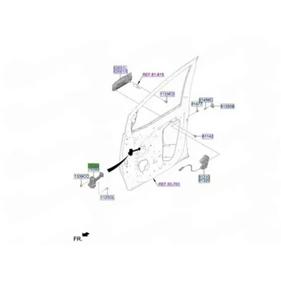 Opritor usa HYUNDAI STARIA 2025-> Opritor usa fata (O) STANGA Perioada 2025
