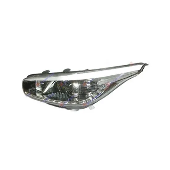Faruri KIA CEED 2012->2018 Far reglaj electric negru cu lampa curba statica cu motor (E) (DEPO) stanga Perioada 2015 2016 2017 2018 2019