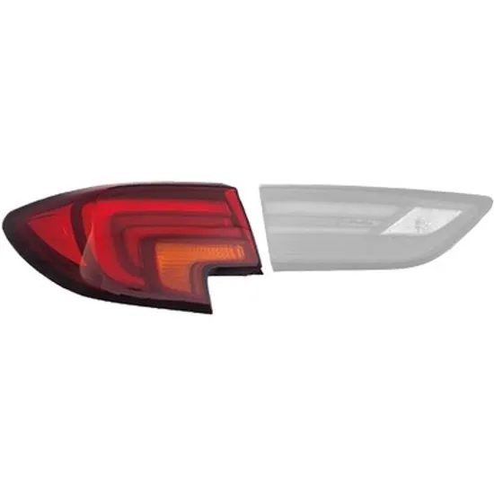Lampa stop spate stanga OPEL ASTRA K 2015->2021 perioada 2015 2016 2017 2018 2019 2020 , semnal galben, exterior, cu bec LED