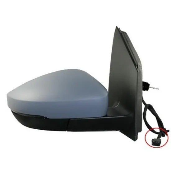 Oglinda VW POLO 6R1 2009->2020 Oglinda exterioara mecanica cu cabluri cu semnal oval dreapta Perioada 2009 2010 2011 2012 2013 2014 2015 2016 2017