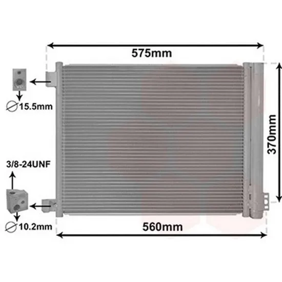 Radiator Aer Conditionat NISSAN MICRA 4 2011->2015 Radiator aer conditionat 1 2DIG - 1 5i 16V 51x38 HR12DDR Perioada 2010 2011 2012 2013 2014 2015 2016