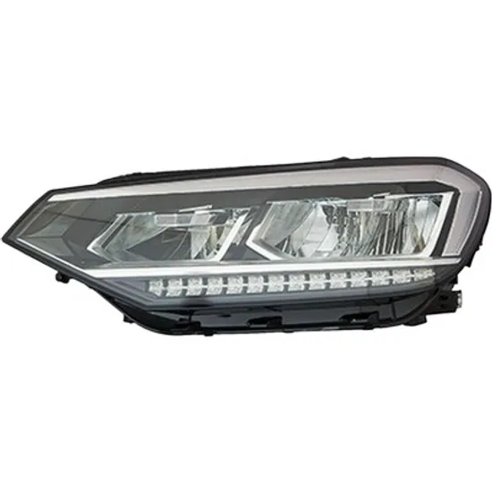 Far stanga VW TOURAN 2010->2016 perioada 2015 2016 2017 2018 2019 2020 cu motor reglaj, semnal transparent, cu reglaj electric, cu bec LED