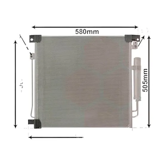 Radiator aer conditionat AUDI A6 C7 2010->2018 2.8 FSI quattro 162KW 220CP , pentru motor CVPA perioada 2014 2015,2016,2017 2018