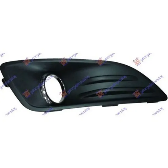 Grila Bara FORD FIESTA 5 JH 2008->2017 Grila in bara fata dreapta cu proiectoare cu ornament cromat 2013-> Perioada 2013 2014 2015 2016 2017