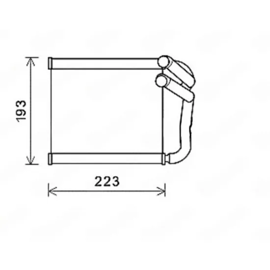 Radiator Incalzire HYUNDAI ELANTRA 2011->2016 Calorifer (211x159x27) Perioada 2011 2012 2013
