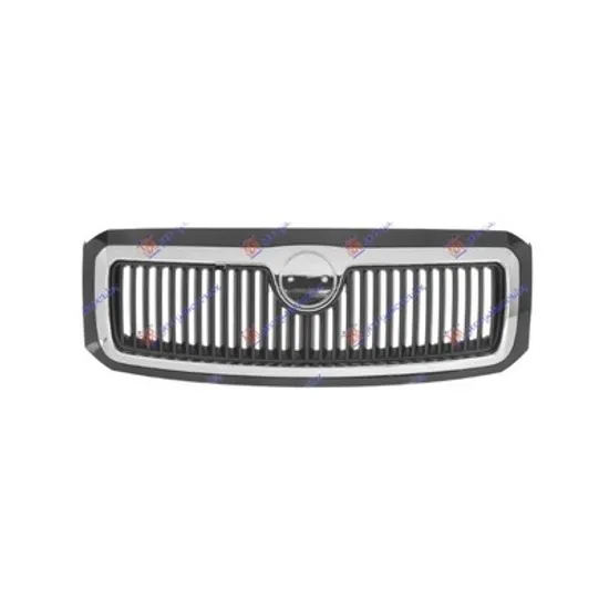 Grila Radiator SKODA FABIA 1 1999->2008 Grila radiator negru/crom 11.2004->03.2007 Perioada 2004 2005 2006 2007 2008