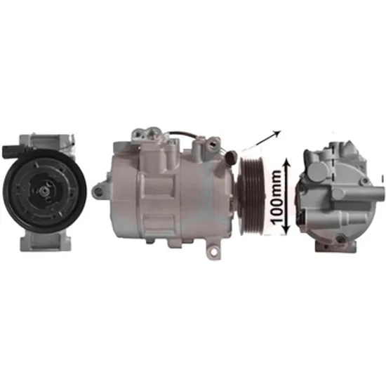Compresor aer conditionat VW TRANSPORTER T5 2003->2015 2.0 TDI 103KW 140CP , pentru motor CAAC, CCHA perioada 2009 2010 2011 2012 2013 2014 2015