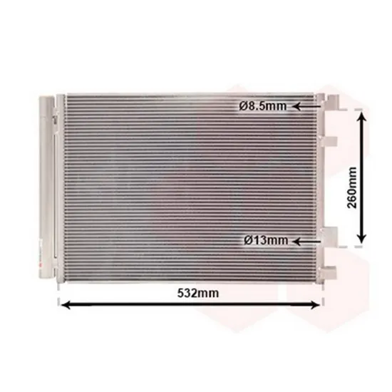 Radiator Aer Conditionat HYUNDAI i20 2008->2015 Radiator aer conditionat 1.1-1.4 CRDi diesel 500x360x12 2012->2015 Perioada 2012 2013 2014 2015