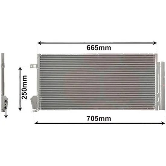 Radiator aer conditionat DACIA DUSTER 2017-> pentru 1.5 dCi 110 4x4 , perioada 2017 2018 2019 2020 2021 2022