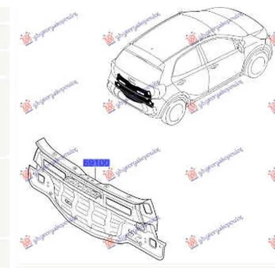 Panou Spate KIA PICANTO 2017-> Panou spate original Perioada 2017 2018 2019 2020 2021 2022 2023