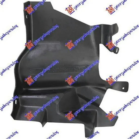 Scut Motor PEUGEOT 206 1998->2007 Scut motor plastic lateral dreapta, Perioada 1998 1999 2000 2001 2002 2003 2004