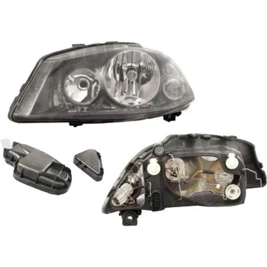 Far dreapta SEAT CORDOBA 2002->, IBIZA 3 2003->2009 perioada 2002 2003 2004 2005 2006 pana la an de fabricatie 12/2005, fara motor reglaj, semnal fumuriu, cu reglaj electric, cu bec H7/H3