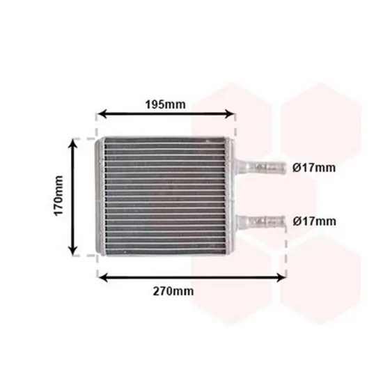 Radiator Incalzire HYUNDAI ACCENT 2 LC 1999->2005 Calorifer BEHR +/-AC 168x165 Perioada 2000 2001 2002 2003 2004 2005