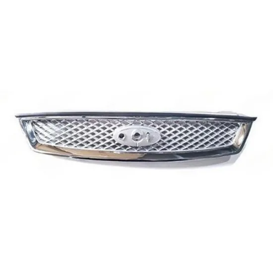 Grila radiator FORD FOCUS 2 2004->2013 Grila argintiu (bandou cromat) Perioada 2004 2005 2006 2007 2008
