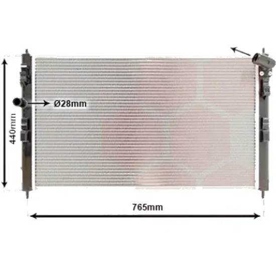 Radiator apa CITROEN C4 AIRCROSS 2010-> pentru 1.8 HDi 150 AWC, perioada 2012 2013 2014 2015 2016 2017