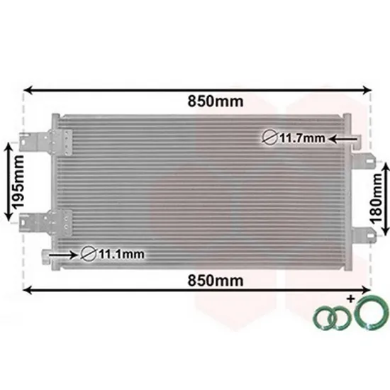 Radiator Aer Conditionat NISSAN INTERSTAR 2002->2006 Radiator aer conditionat 2.5 DCi diesel 690x380x16 Perioada 2002 2003 2004 2005 2006 2007 2008