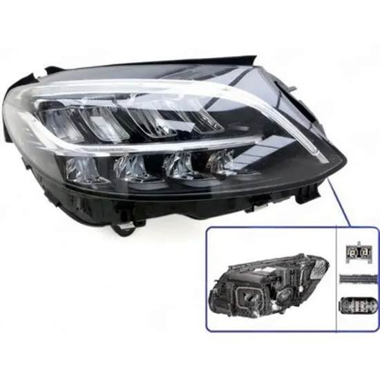 Faruri MERCEDES C-CLASS Coupe C205 2015-> Far MULTIBEAM LED (fara LOGO) (HELLA) DREAPTA Perioada 2015 2016 2017 2018 2019 2020