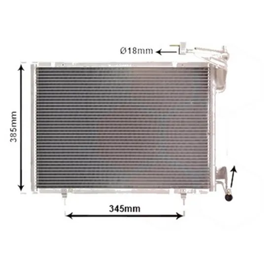 Radiator aer conditionat VW TRANSPORTER T6 2015-> 2.0 TDI 4motion 132KW 180CP , pentru motor CFCA perioada 2015 2016,2017,2018 2019