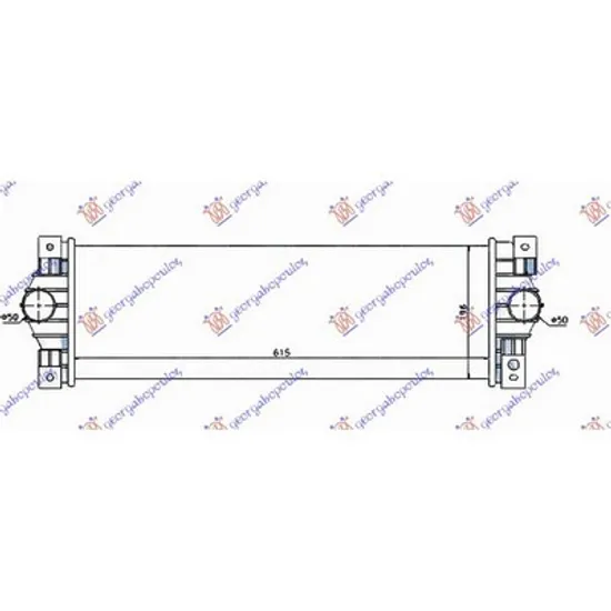 Intercooler SSANGYONG ACTYON 1 2005->2013 Radiator intercooler 2.0 Xdi diesel (610x160x30) Perioada 2006 2007 2008 2009 2010 2011 2012 2013