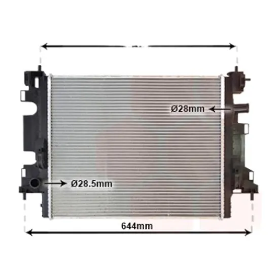 Radiator apa SMART FORTWO cupe 453 2014->, FORFOUR 453 2014-> pentru electric drive, perioada 2017 2018 2019 2020 2021 2022