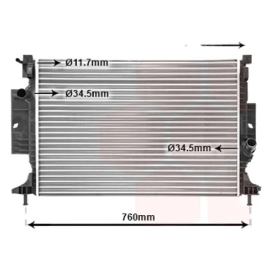 Radiator apa FORD KUGA 2 2012->2019 1.5 EcoBoost 110KW 150CP , pentru motor perioada 2014 2015,2016,2017,2018 2019