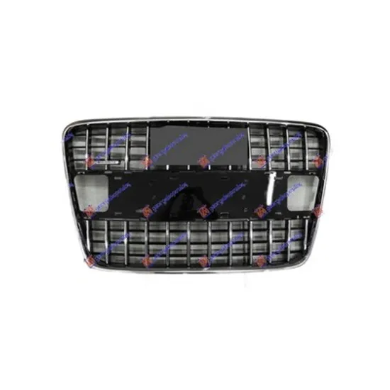 Grila Radiator AUDI Q7 2006->2015 Grila radiator negru/cromat (S-LINE) (fara suport numar) Perioada 2009 2010 2011 2012 2013 2014 2015