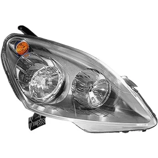 Far dreapta OPEL ZAFIRA B 2005->2015 perioada 2005 2006 2007 2008 2009 2010 2011 2012 pana la an de fabricatie 03/2008, pana la serie sasiu 82093334, pana la serie sasiu 8G085093, cu motor reglaj, fumuriu, semnal galben, cu reglaj electric, cu bec H7/H1