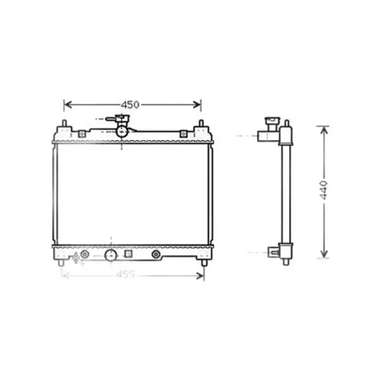 Radiator Aer Conditionat TOYOTA YARIS 1999->2005 Radiator aer conditionat 1,0i 16V VTi 35x49 CV automata Perioada 1999 2000 2001 2002 2003 2004 2005