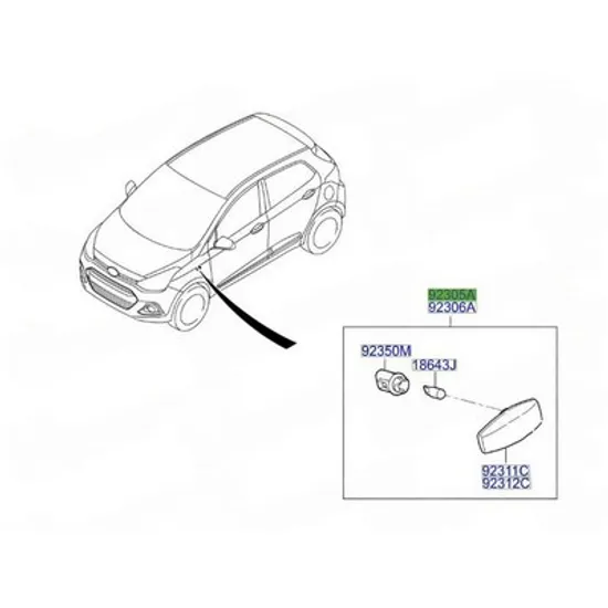 Semnalizator HYUNDAI i10 2013->2020 Semnal (O) STANGA Perioada 2013 2014 2015 2016