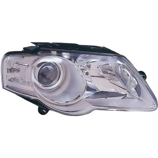 Far dreapta VW PASSAT B6 2005->2010 perioada 2005 2006 2007 2008 cu motor reglaj, cu reglaj electric, cu bec H7/H7