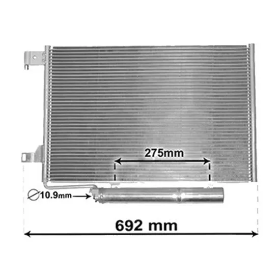 Radiator aer conditionat MINI MINI COOPER F55 2013->, MINI COOPER F56 2013->, CLUBMAN F54 2014-> pentru Cooper D, perioada 2013 2014 2015 2016 2017 2018 2019