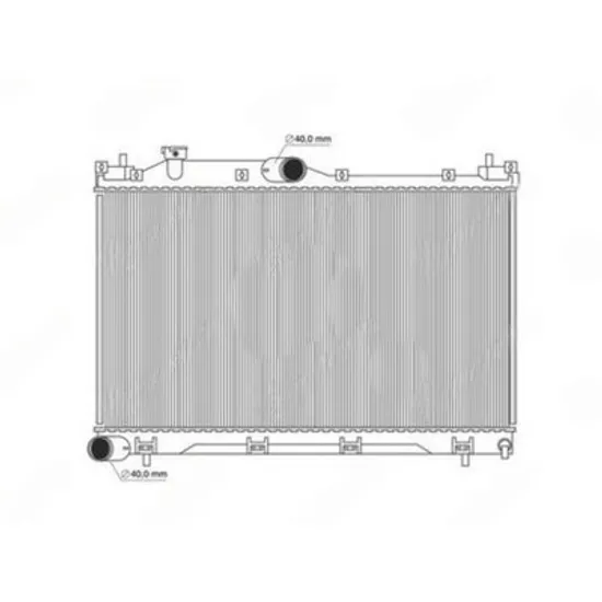 Radiator Motor SUBARU FORESTER SK 2018-> Radiator apa motor 2.5 benzina manuala (686x390) (KOYO) Perioada 2019 2020 2021 2022