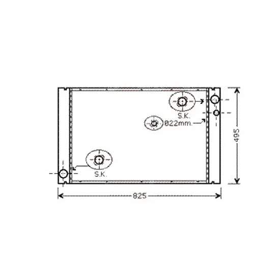 Radiator apa AUDI A8 4E2; 4E8 2002->2010 pentru 6.0 W12 quattro, perioada 2003 2004 2005 2006 2007 2008 2009 2010
