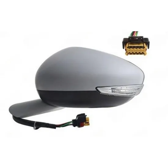 Oglinda PEUGEOT 508 1 2010->2018 Oglinda exterioara electrica cu incalzire cu rabatare electrica pentru vopsit (cu semnal LED) (8 PIN) STANGA Perioada 2015 2016 2017 2018