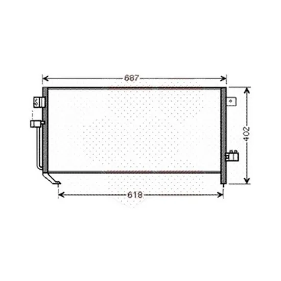 Radiator aer conditionat VOLVO S60 2 2010->2018 pentru 2.0 Turbo Kinetic Momentum R-Design, T5, perioada 2013 2014 2015 2016 2017 2018