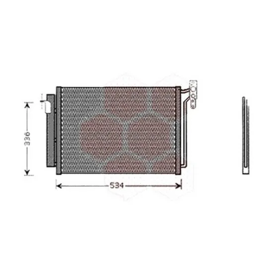 Radiator aer conditionat VOLVO S60 2 2010->2018 2.0 D2 88KW 120CP , pentru motor D 4204 T20, D 4204 T8 perioada 2015 2016,2017 2018