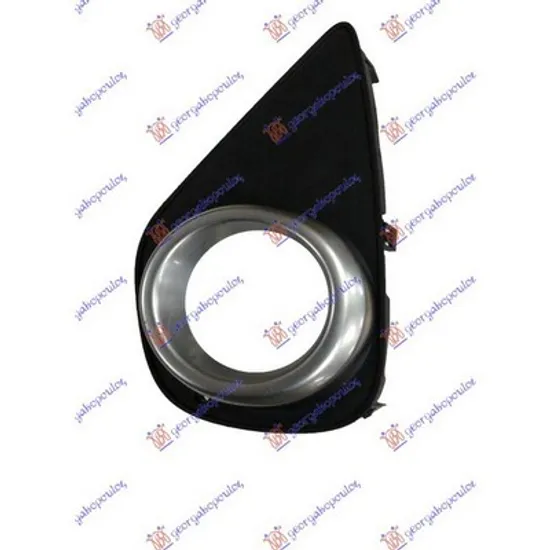 Grila Bara TOYOTA YARIS 2010-> Grila bara fata laterala cu gauri proiector HYB argintiu stanga 2014->2017 Perioada 2014 2015 2016 2017