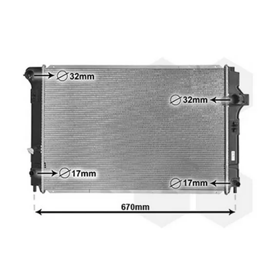 Radiator Motor TOYOTA YARIS 2010-> Radiator apa pentru 1,5 HYBRID 60x40x1 6 Perioada 2010 2011 2012 2013 2014 2015 2016