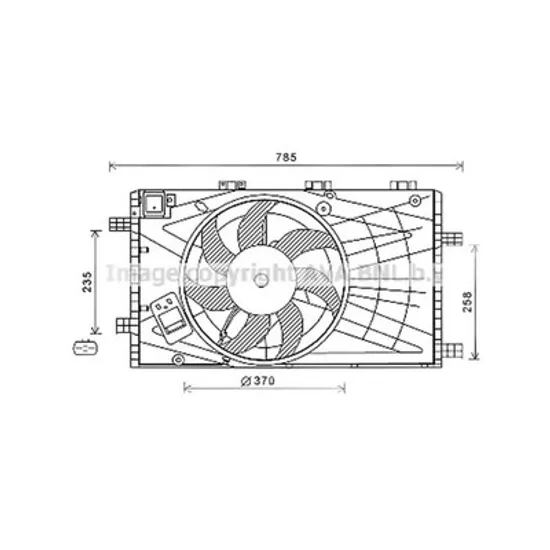 Ventilator Motor OPEL INSIGNIA A 2008->2017 Electroventilator complet 1 6-1 8i-16V A16-18XER Perioada 2008 2009 2010 2011 2012 2013 2014 2015 2016 2017