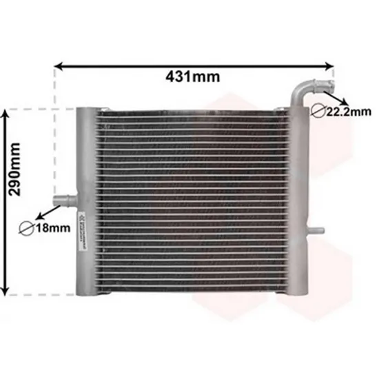 Radiator Motor LAND ROVER DISCOVERY 5 2016-> Radiator apa suplimentar (320x290x32) Perioada 2016 2017 2018 2019 2020