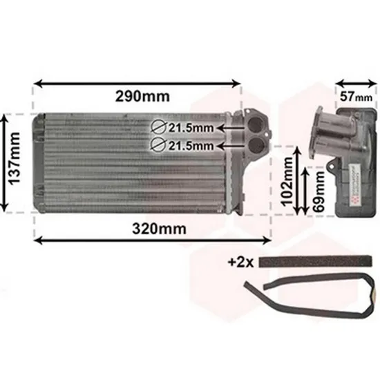 Radiator Incalzire PEUGEOT 307 2000->2011 Calorifer M cu /fara aer conditionat 248x140 BEHR TYPE Perioada 2000 2001 2002 2003 2004 2005 2006 2007 2008